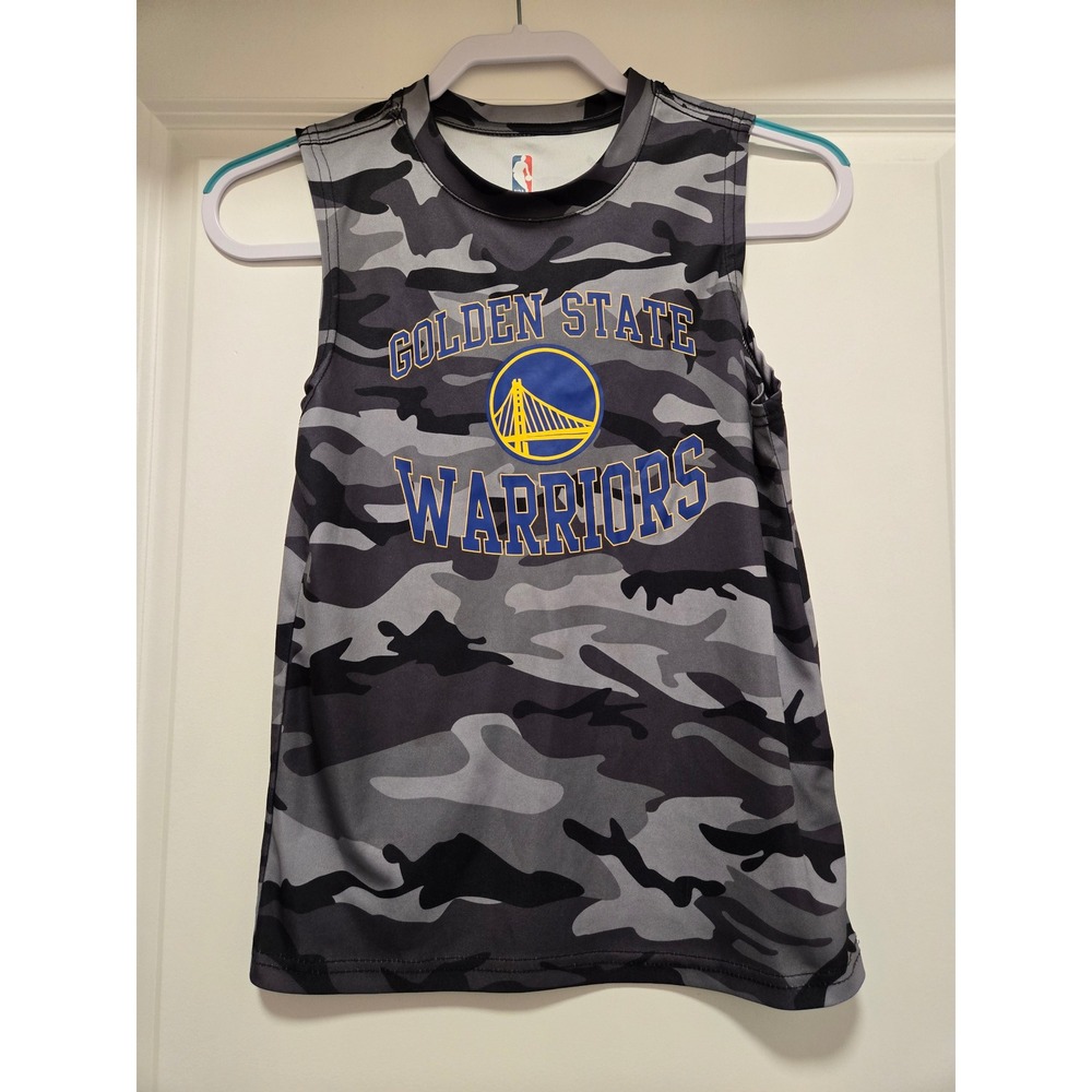 NBA Golden State Warriors Stephen Curry 30 Kids Camo Tank Jersey Medium 10-12